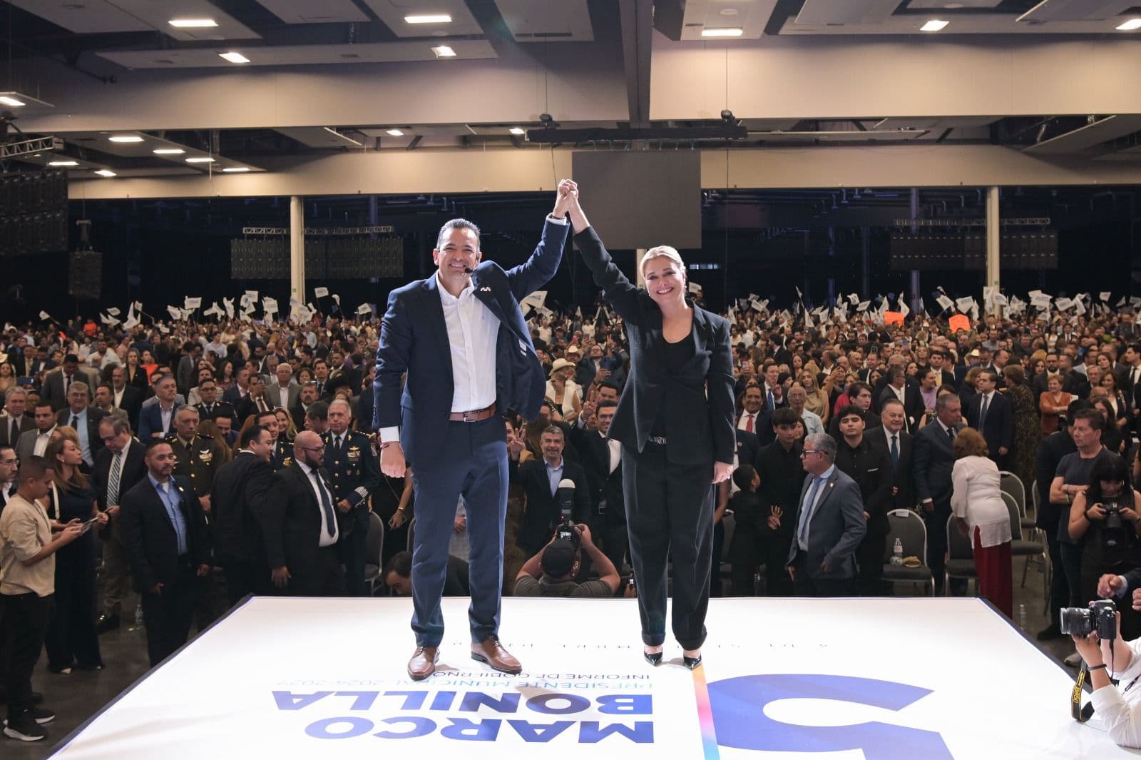 Marco Bonilla y Maru Campos