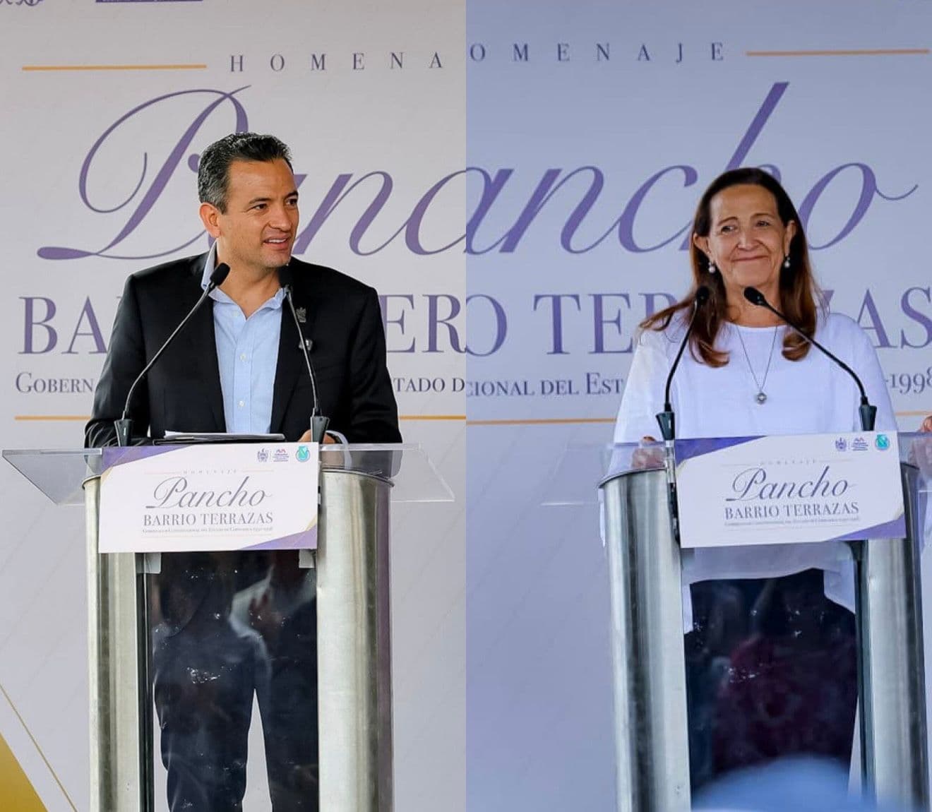 Marco Bonilla y Hortencia Olivas de Barrio